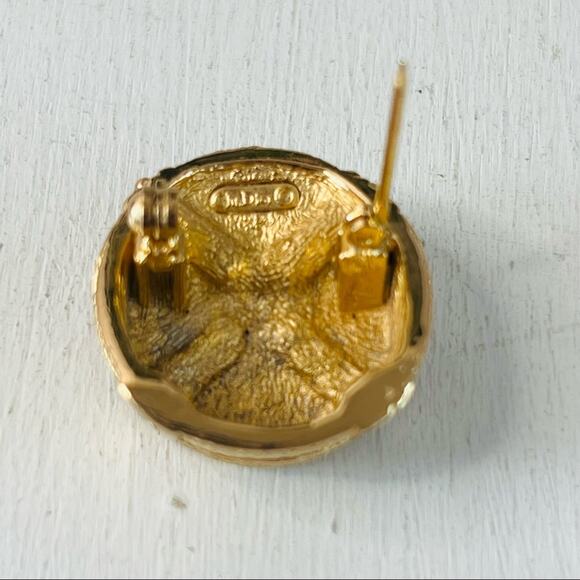 CHRISTIAN DIOR Round Present Hat Gift Box Brooch - Picture 9 of 13